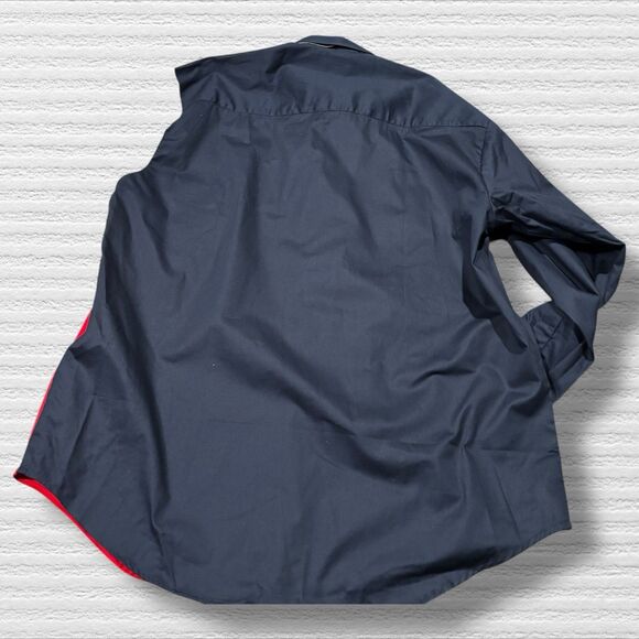 Tiger Hill Texas Flag Button Down Shirt Men’s Large 100% Cotton Twill Western - Picture 7 of 10